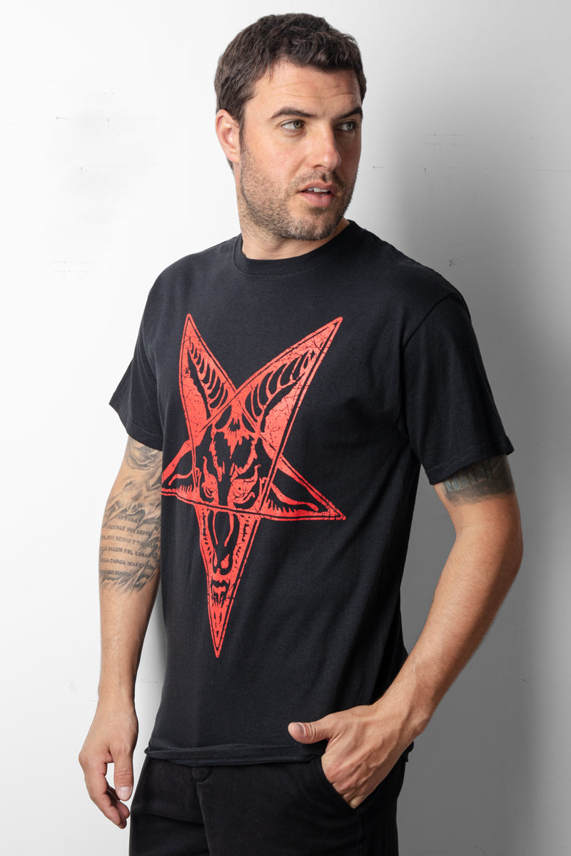 PLAYERA BAPHOMET PENTAGRAMA (6658269872207)