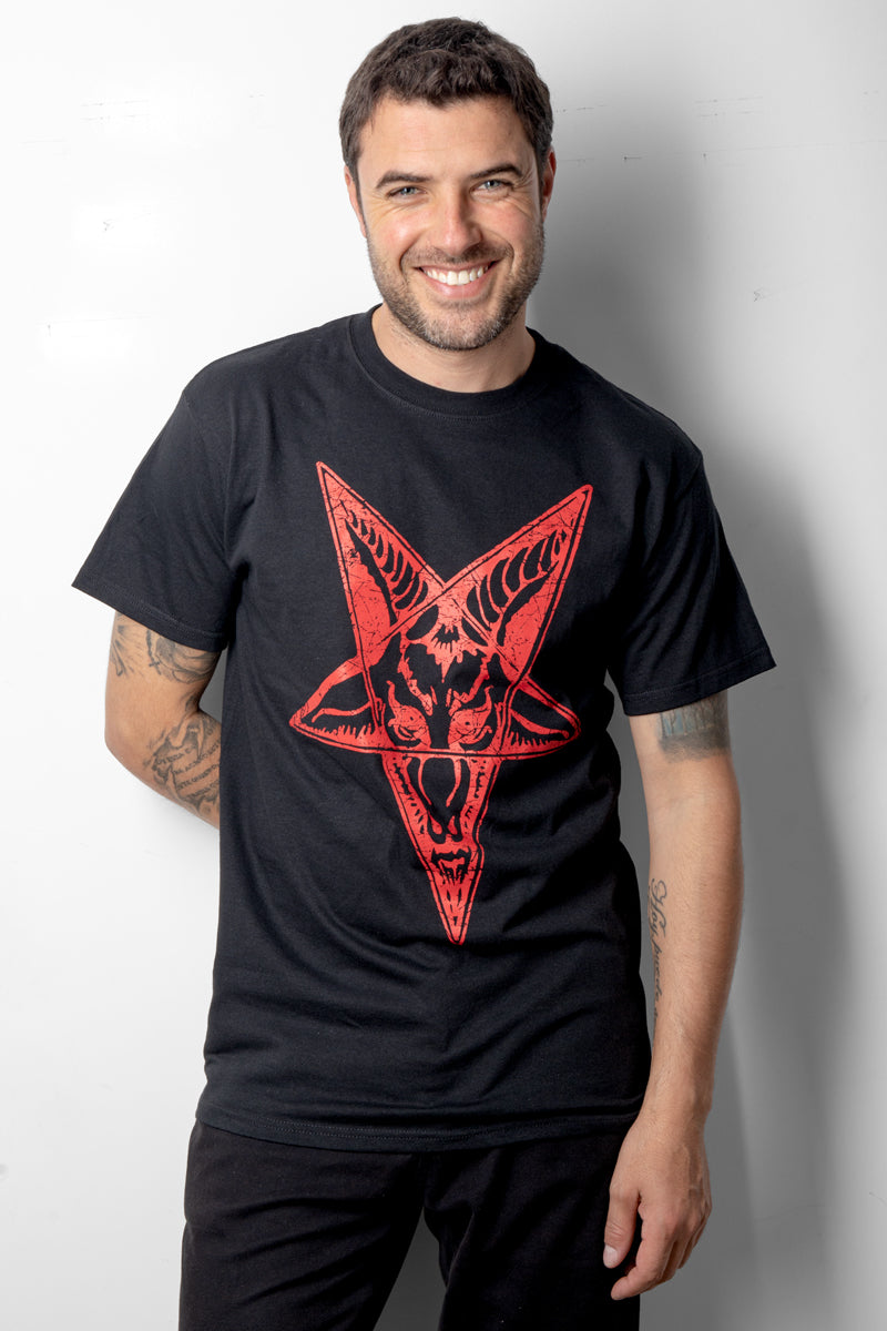 PLAYERA BAPHOMET PENTAGRAMA (6658269872207)