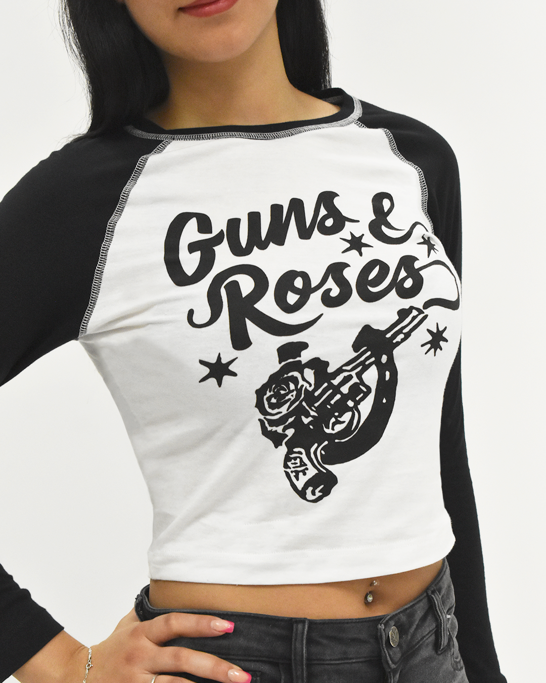 PLAYERA RANGLAN GUNS AND ROSES (7788719439951)