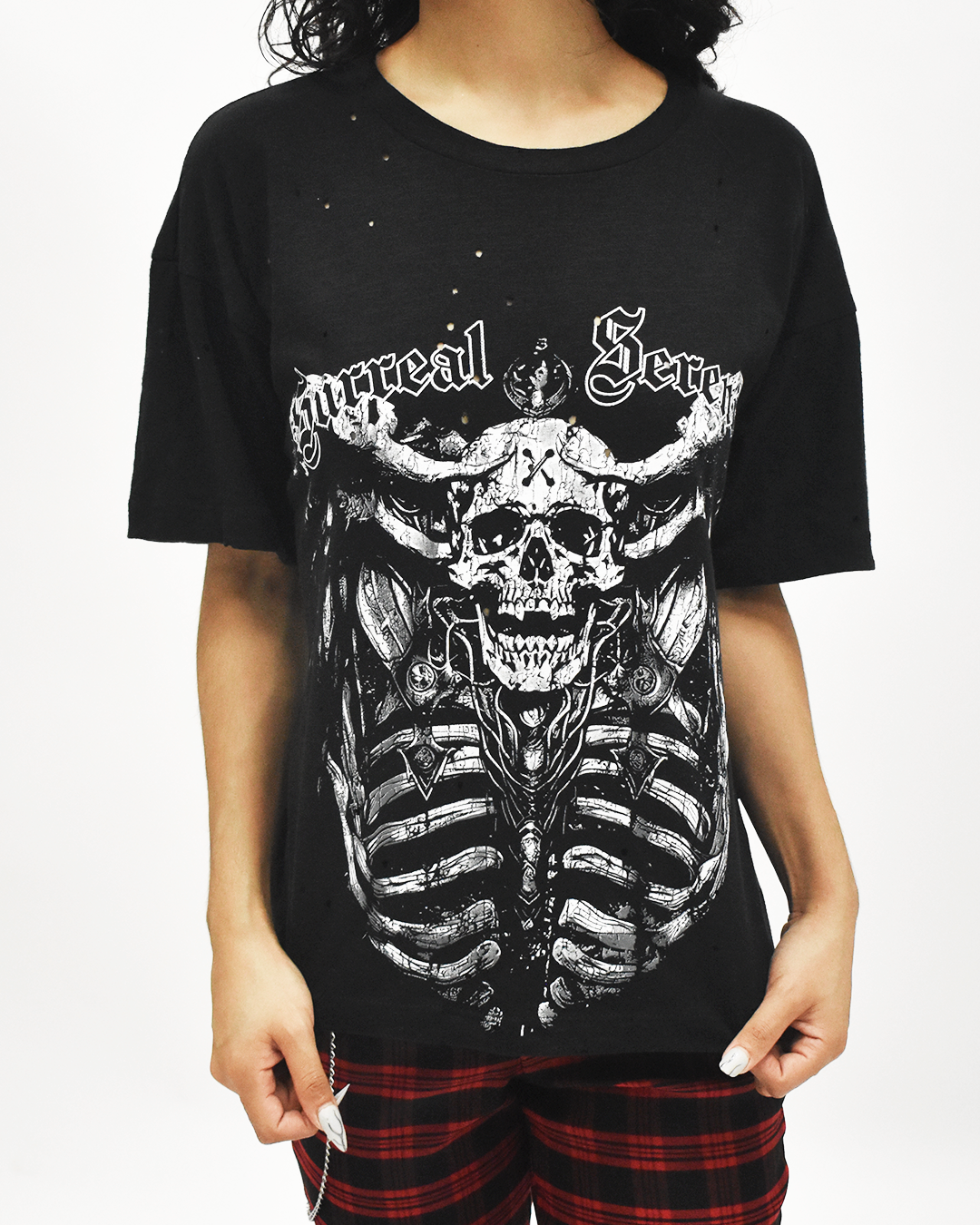 PLAYERA SURREAL OVERSIZE CON DESTRUCCION (7788719571023)