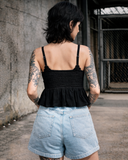 TOP TEJIDO CON FLORES