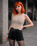 BLUSA TEJIDA SIN MANGAS