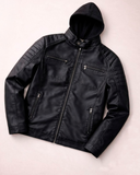 CHAMARRA VINIPIEL CON GORRO