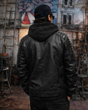 CHAMARRA VINIPIEL CON GORRO