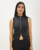 CHALECO DE MEZCLILLA CON BOLSAS FRONTALES