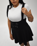 CONJUNTO DE FALDA CON TIRANTES Y BLUSA (7817386557519)