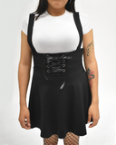 CONJUNTO DE FALDA CON TIRANTES Y BLUSA