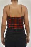 BLUSA CON  TIRANTES DE CUADROS NR CH (7548188000335)