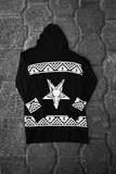 SWEATER LIGERO CON CAPUCHA BAPHOMET (7516095512655)