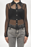 BLUSA CORTA DE MESH CON TOP