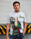 PLAYERA ZORO LOGO ONE PIECE (7760214294607)