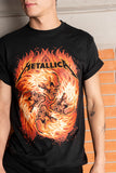 PLAYERA PARA HOMBRE METALLICA SKULLS FIRE (7190947135567)