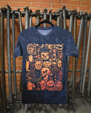 PLAYERA CALABAZA Y CALAVERA