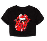 PLAYERA CROP TOP ROLLING STONES NE