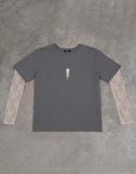 PLAYERA MANGA LARGA DE ENCAJE