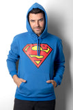 SUDADERA  DE SUPERMAN LOGO CANGURERA (4847364309071)