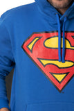 SUDADERA  DE SUPERMAN LOGO CANGURERA (4847364309071)