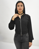 SUDADERA TRASLUCIDA CON ARGOLLA