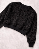 SUDADERA ANIMAL PRINT CUELLO REDONDO