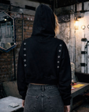 SUDADERA CON OJILLOS Y CAPUCHA