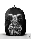 MOCHILA BAPHOMET Y ESQUELETOS (7817386786895)